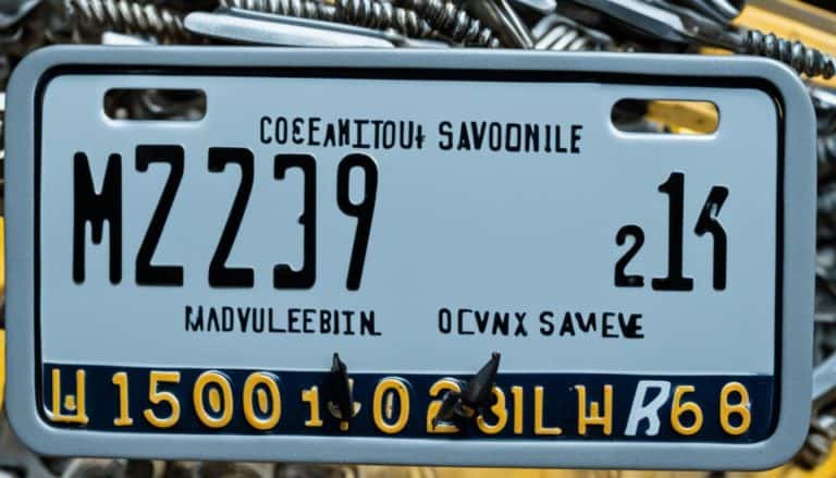 License Plate Screw Size