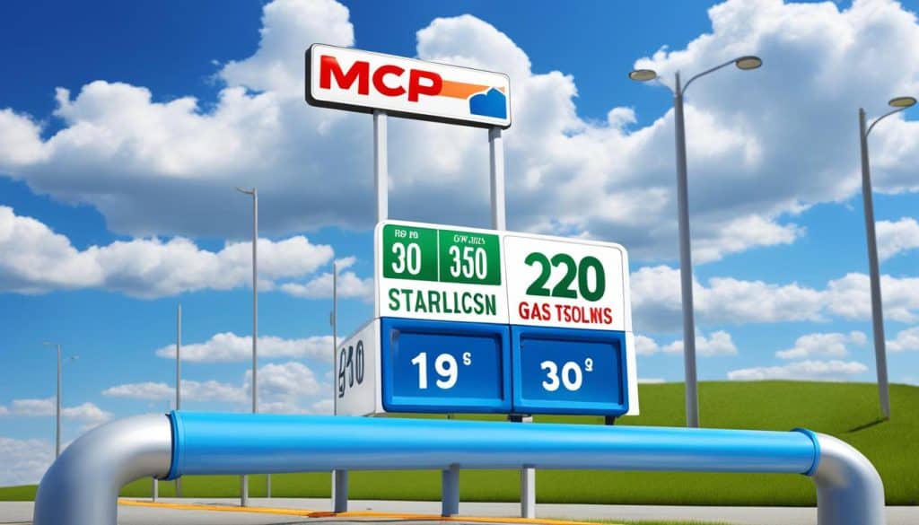 gas tank and mileage graphic